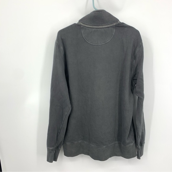 American Eagle Men Size Medium Sweatshirt Super Soft Pullover Top Gray 1/4 Snap - Picture 4 of 8